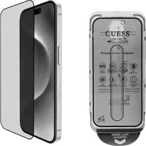 GUESS GUTGP16SBOKGCIP iPhone 16 6, 1" Закалено защитно стъкло Privacy 2.5D Outline - защита на поверителността на екрана (GUTGP16SBOKGCIP)