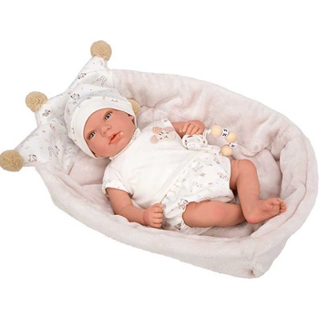 Arias Кукла-бебе Адай с кош за носене в бежово - 40 см (ari98124)