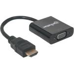 Manhattan Преходник Manhattan, от HDMI(м) към VGA(ж), черен
