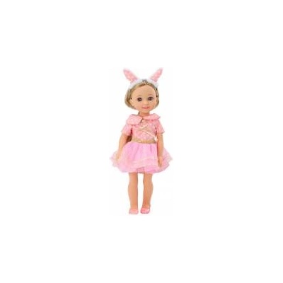LEAN Toys Doll Pink Dress Long Hair Headband Brush 38cm