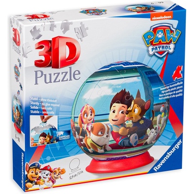 Ravensburger 3D Пъзел Ravensburger от 72 части - Пес патрул (12186)