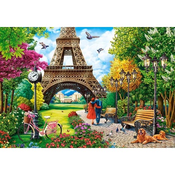 Image 1 of Castorland - Puzzle Spring in Paris - 1 000 piese