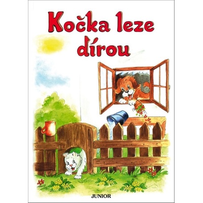 Kočka leze dírou