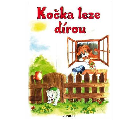 Kočka leze dírou