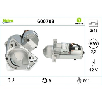 Startér VALEO 600708