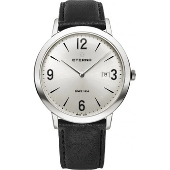 Eterna Eternity For Him Quartz 42 Silver leather