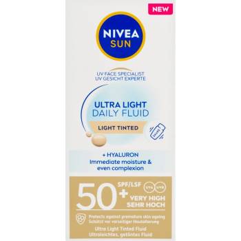 Nivea Sun тониран крем-флуид SPF 50+ светъл