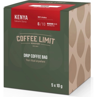 COFFEE LIMIT DRIP COFFEE BAG Kenya Sakami Gloria 5 x 10 g