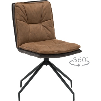 Carmen Трапезен стол ramsey - медено кафяв bf 1 (3532090_1)