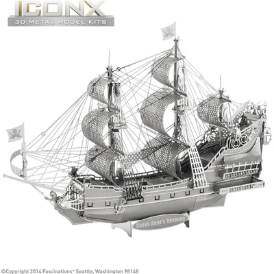 Metal Earth Luxusná oceľová stavebnica Queen Anne´s Revenge