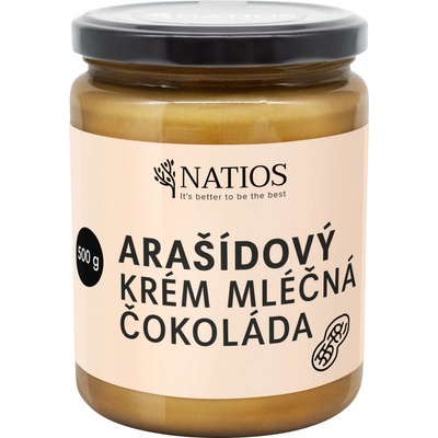 NATIOS Arašidové maslo s mliečnou čokoládou 500 g