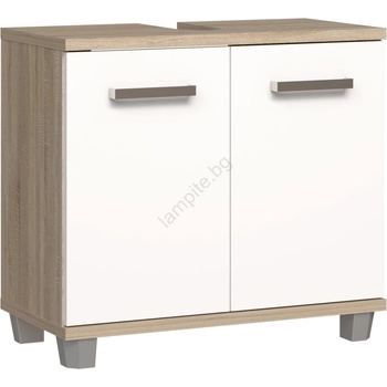 Forte Шкаф за баня venom бял/дъб сонома (fr0122)