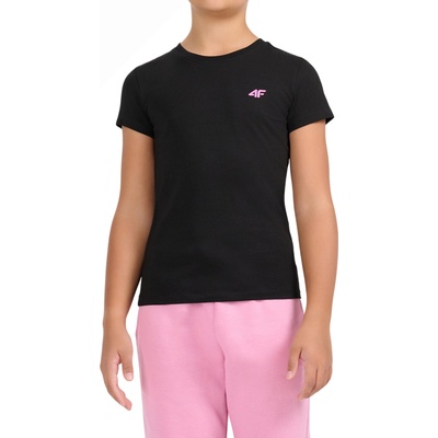 4F Tshirt F3615 Deep Black Černá