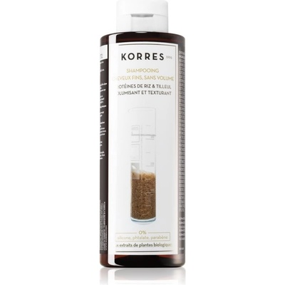 Korres Hair Rice proteins and Linden šampon pro jemné vlasy 250 ml