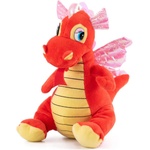 Amek Toys ПЛЮШЕН ДРАКОН ОРАНЖЕВ 30 СМ - igrachko