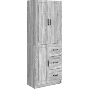 vidaXL Комплект шкафове 2 бр. Сив Сонома Инженерна дървесина (3416985)