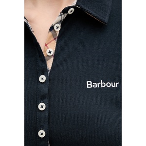 Barbour тениска с яка дамска от памук с еластан (LML0634) - answear - 95,82 лв