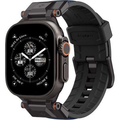 Spigen Силиконова каишка за Apple Watch 42мм, 44мм, 45мм, 46мм, Ultra, Ultra 2, Ultra 3 49мм - Spigen DuraPro Armor Band (тъмносин) (AMP09103)