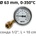 Watts - Италия TB63-100 0-350°C 1/2" Термометър със сонда 100mm (TB63100350)