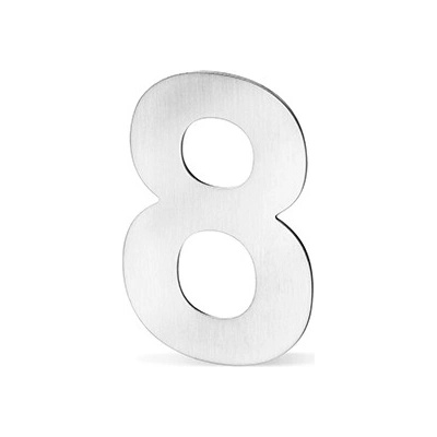 ACT SERVIS ACT - Domové čísla nerez 120mm Povrch: IN - nerez, Prevedenie: 8