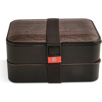 IRIS Barcelona Obedový Bento Box s príborom drevená elegancia