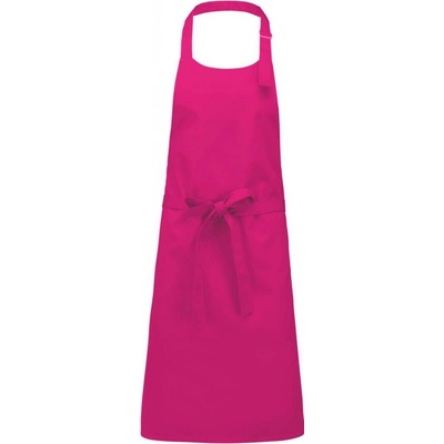 Kariban Zástěra přes hlavu bez kapes Pure fuchsiová růžová