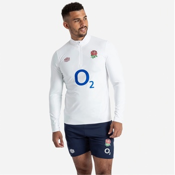 Umbro Яке Umbro Men's England Rugby Warm Up High Stretch Lightweight Moisture-Wicking 2023 Performance Rugby Jacket - Brill Wh/Blue