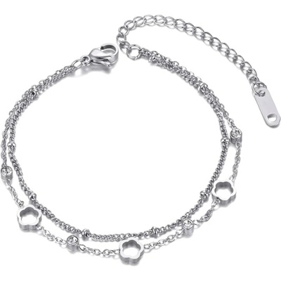 Victoria Filippi stainless steel dvojitý ocelový Eda chirurgická ocel květina NR-B21025-3/46 stříbrná