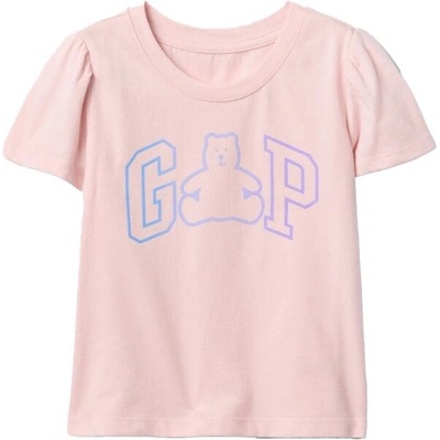 GAP V-FRCH VALUE LOGO Dívčí tričko, růžová,