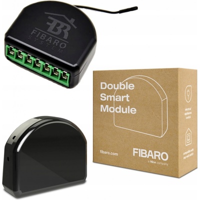 Fibaro FGS-224 dvojitý spínací reléový modul / 9.5 A / Z-WavePlus (FGS-224-ZW5)