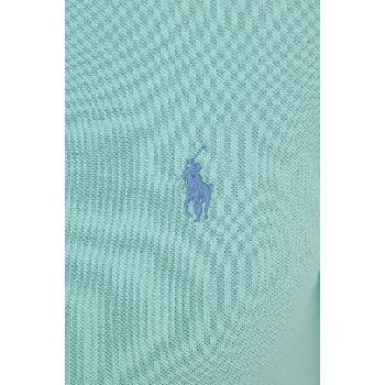 Ralph Lauren Памучна тениска с яка Polo Ralph Lauren в зелено с изчистен дизайн 710536856 (710536856)