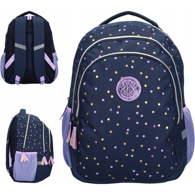 VADOBAG ŠKOLSKÝ PLECAK JEDNOKOMOROVÝ MILKY KISS DOTTED DELIGHT S BODKAMI