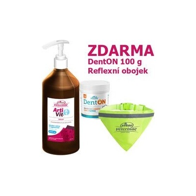 Vitar ArtiVit Sirup 1000 ml DentON100 g reflexní obojek