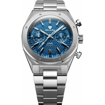 Nivada Grenchen F77 Meca Blue Steel Bracelet