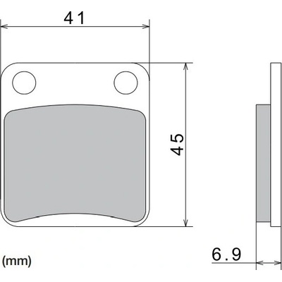 Brzdové destičky, NISSIN (semi-metalická směs) 2 ks v balení M501-370