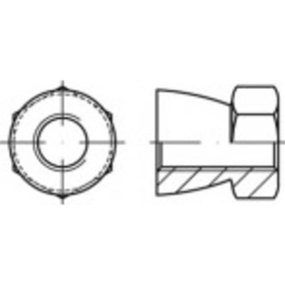 TOOLCRAFT TO-5380356 bezpečnostné matice M12 88118 ocel 250 ks