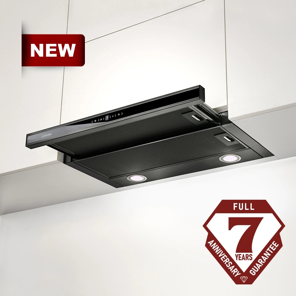 Faber OPTIGLASS PRM A60 BK, Телескопичен аспиратор за вграждане, 734 m3/h, черен (OPTIGLASS PRM A60 BK)