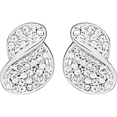 Silver Cat Oslnivé strieborné náušnice so zirkónmi Beauty SC648