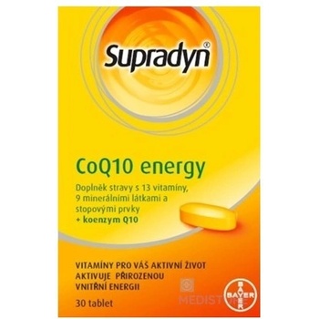 BAYER Supradyn CoQ10 Energy vo forme prehĺtacích tabliet 30 ks