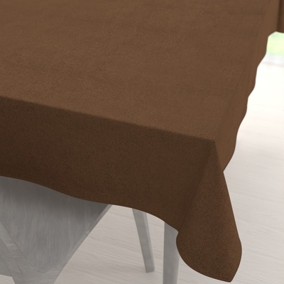 Biante Obdĺžnikový obrus/imitácia brúsenej kože Alcantara ALC-022 Hnedý 50x100 cm
