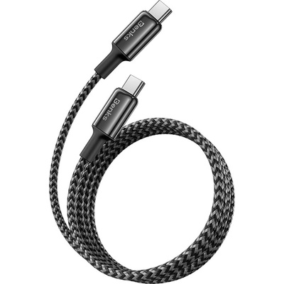 Benks D49 Braided USB-C - USB-C PD 60W, 3A, 1,2m, černý