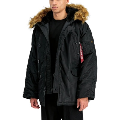 Alpha Industries zimná bunda N-3B Heritage black čierna
