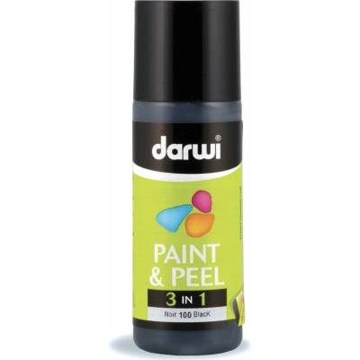 Darwi Paint & Peel 3v1 zlupovacia farba na sklo 80 ml čierna