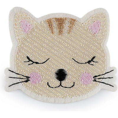 Nažehlovačka kočka Varianta: 1 béžová světlá, Balení: 10 ks