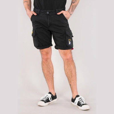 Alpha Industries kalhoty krátké Crew short Patch černé