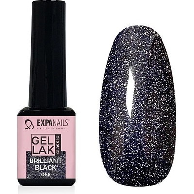 Expa nails expanails uv led gel lak brilliant black třpyt 5 ml