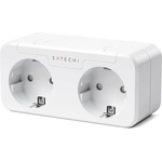 Satechi Dual Smart Outlet - Wi-Fi безжичен контакт с две гнезда, съвместим с Apple HomeKit (ST-HK20AW-EU )