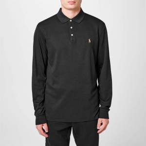 Ralph Lauren Блуза с яка Polo Ralph Lauren Pima Polo Shirt - Polo Black - sportihobi - 445,91 лв