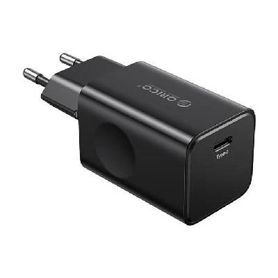 Зарядно устройство Orico PT30-C-EU-BK, от контакт към USB-C (ж), 5V/9V/-3A/ 12V/2.5A / 15V/2A / 20V/1.5A / 30W (PT30-C-EU-BK)
