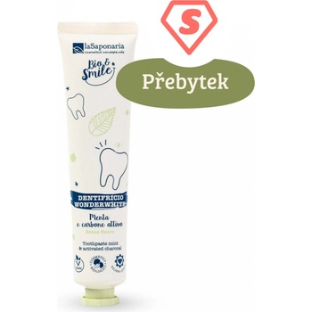 laSaponaria Bělicí WonderWhite máta a aktivní uhlí BIO 75 ml